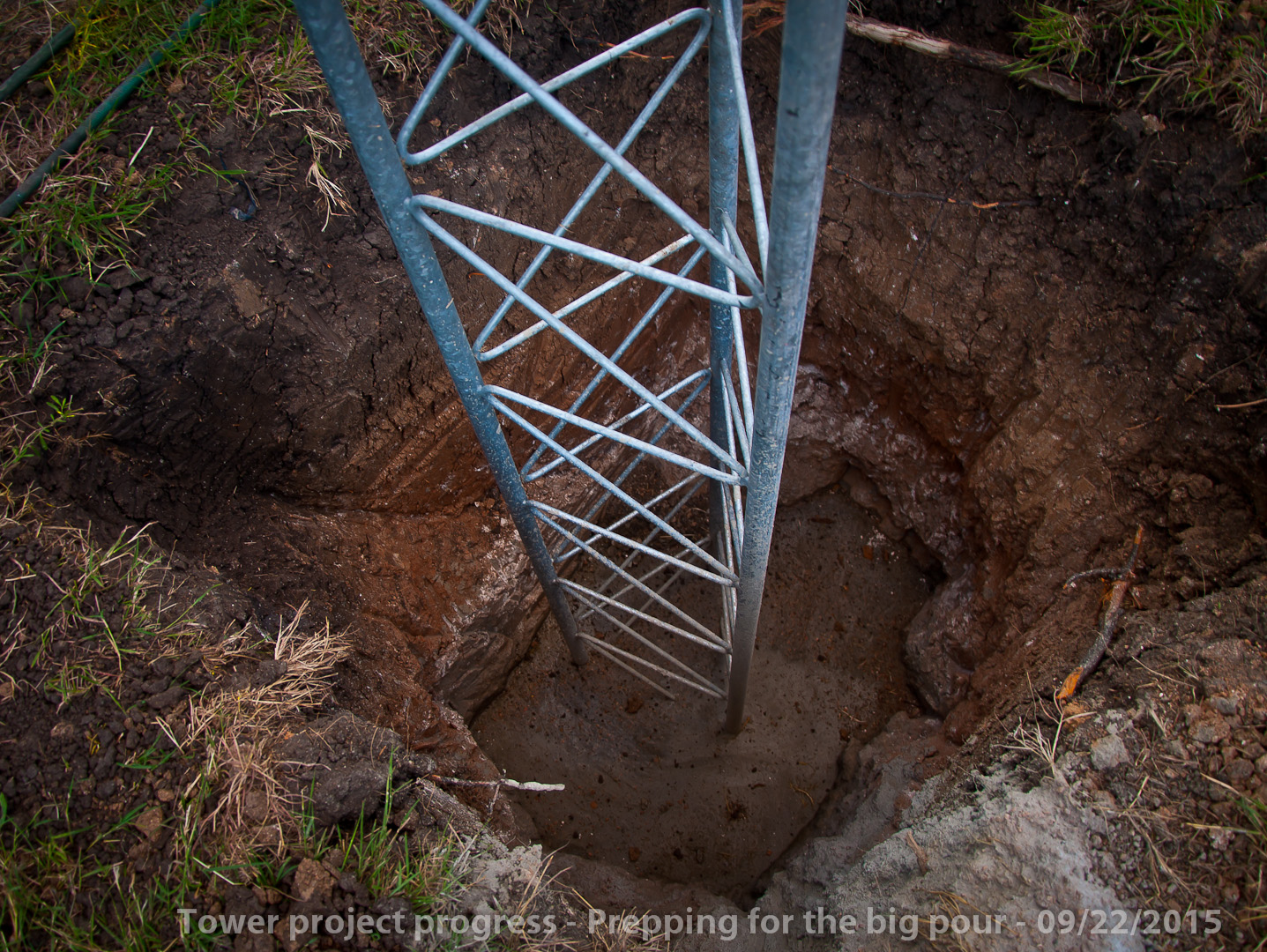 Tower installation progress